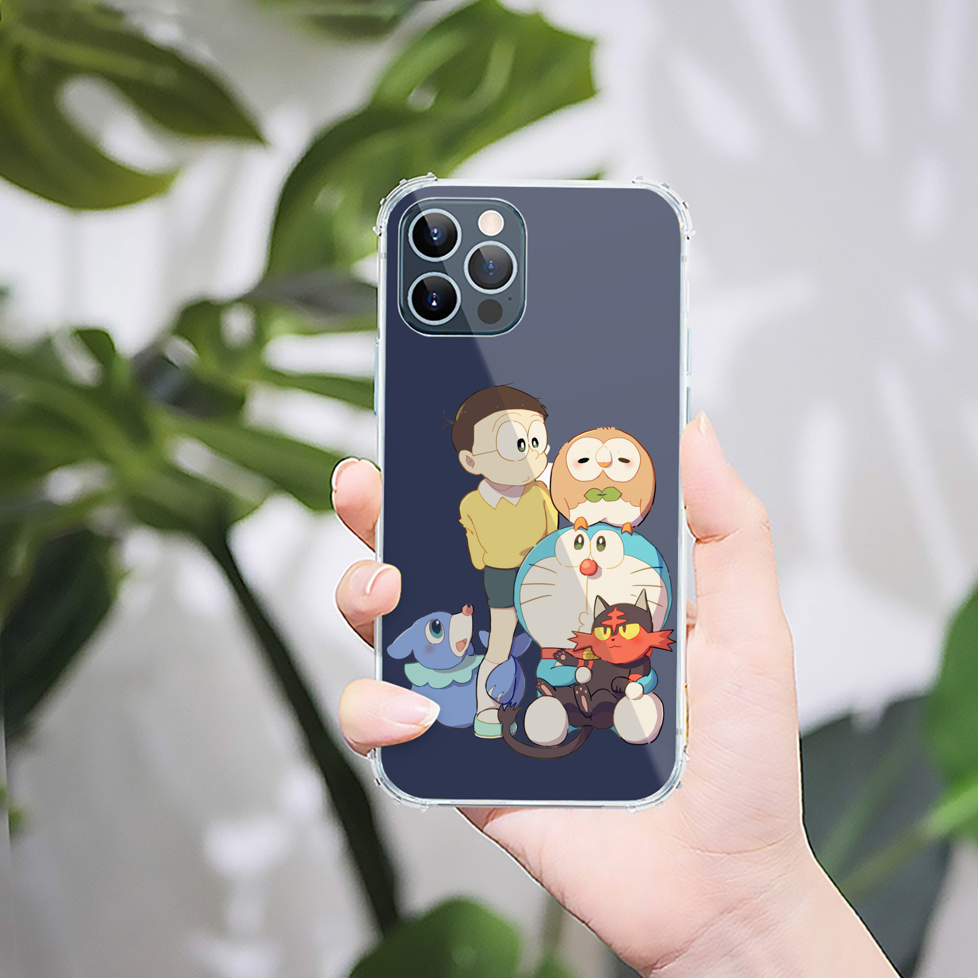 （画像用） ドラえもん Doraemon 【iPhone 12シリーズ対応】透明スマホケース（クリアソフトケース）